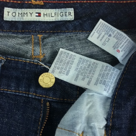 Tommy Hilfiger Ladies Dark Cotton Blend Jeans Sz 6 - Picture 8 of 8